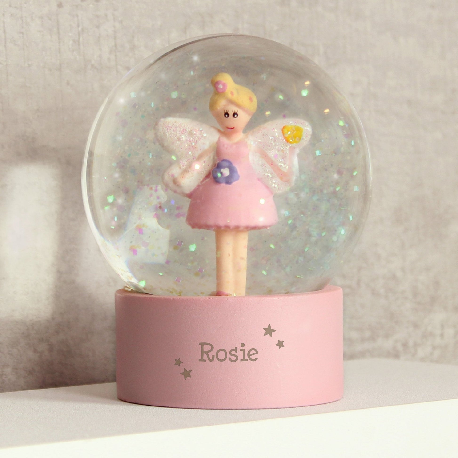 Personalised Fairy Any Name Glitter Snow Globe | Inspired Creative Gifts