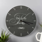 Personalised Family Glass Clock | Great for Housewarmings, Weddings, and Christmas Gift | Inspired Creative Gifts | UK Supplier