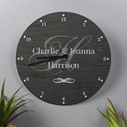 Personalised Family Glass Clock | Great for Housewarmings, Weddings, and Christmas Gift | Inspired Creative Gifts | UK Supplier