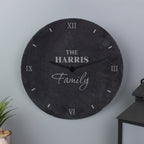 Personalised Family Slate Clock | Inspired Creative Gifts | UK Supplier
