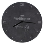 Personalised Family Slate Clock | Inspired Creative Gifts | UK Supplier