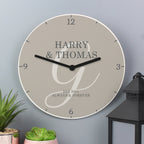 Personalised Family Wooden Clock | Inspired Creative Gifts | UK Supplier