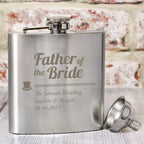Personalised Father of the Bride Hip Flask | Inspired Creative Gifts | UK Supplier
