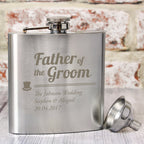 Personalised Father of the Groom Hip Flask | Inspired Creative Gifts | UK Supplier