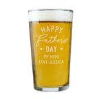 Personalised Father's Day Pint Glass | Inspired Creative Gifts | UK Supplier