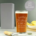 Personalised Father's Day Pint Glass | Inspired Creative Gifts | UK Supplier