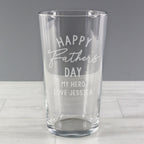 Personalised Father's Day Pint Glass | Inspired Creative Gifts | UK Supplier