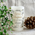 Personalised First Christmas LED Candle | Inspired Creative Gifts | UK Supplier