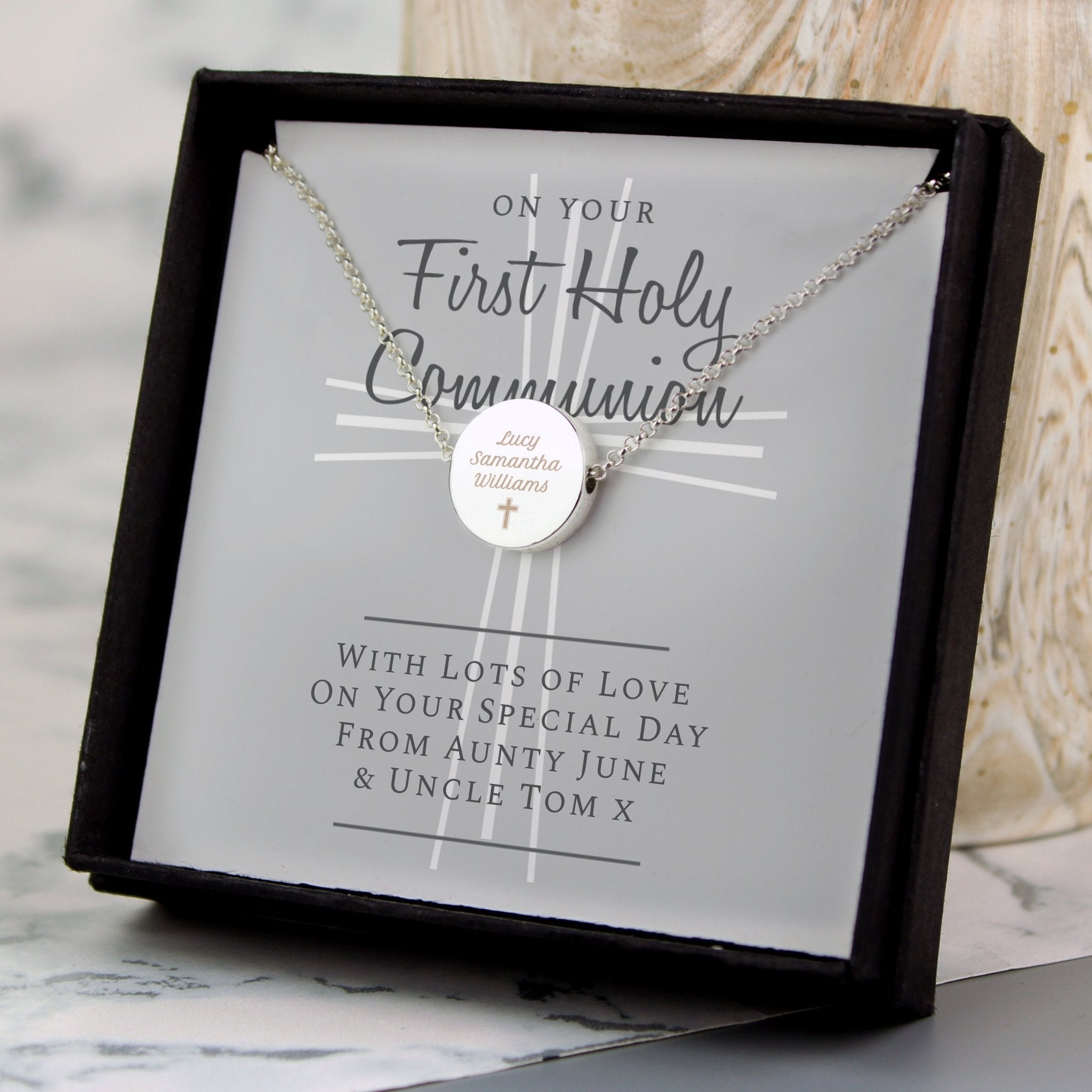 Personalised First Holy Communion Necklace & Box | Inspired Creative Gifts | UK Supplier