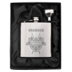 Personalised Fishing Crest Hip Flask | Inspired Creative Gifts | UK Supplier