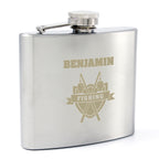 Personalised Fishing Crest Hip Flask | Inspired Creative Gifts | UK Supplier
