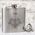 Personalised Fishing Crest Hip Flask | Inspired Creative Gifts | UK Supplier