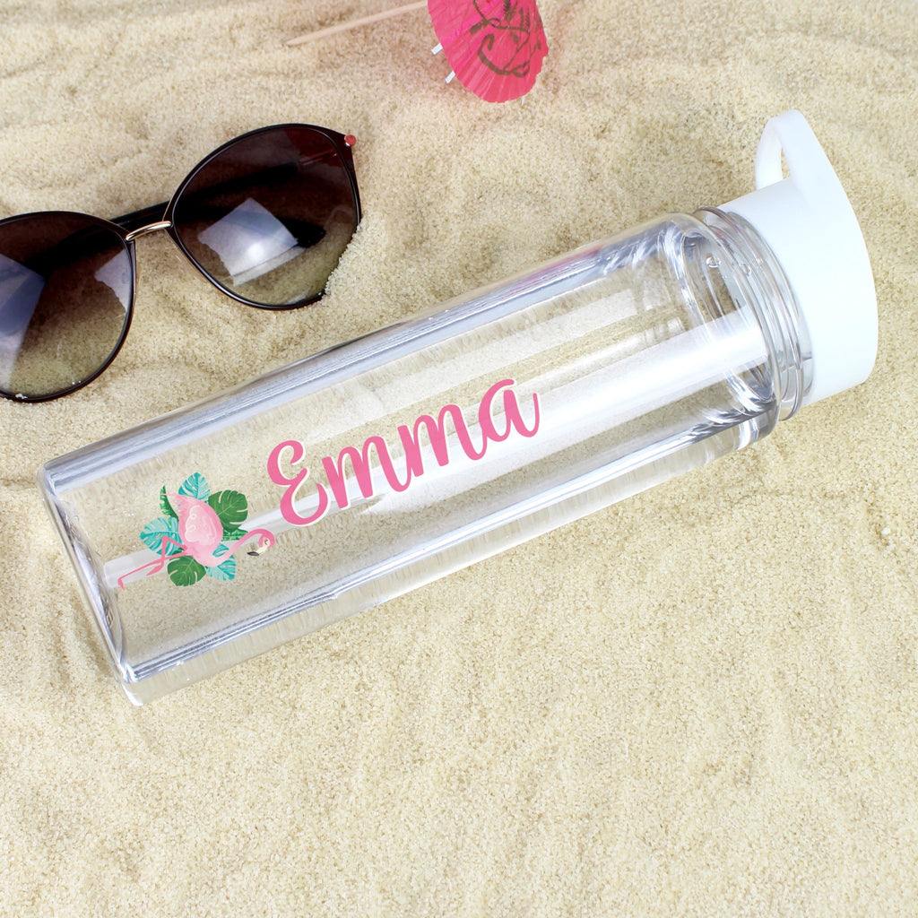 Personalised Flamingo Water Bottle - Inspired Creative Gifts
