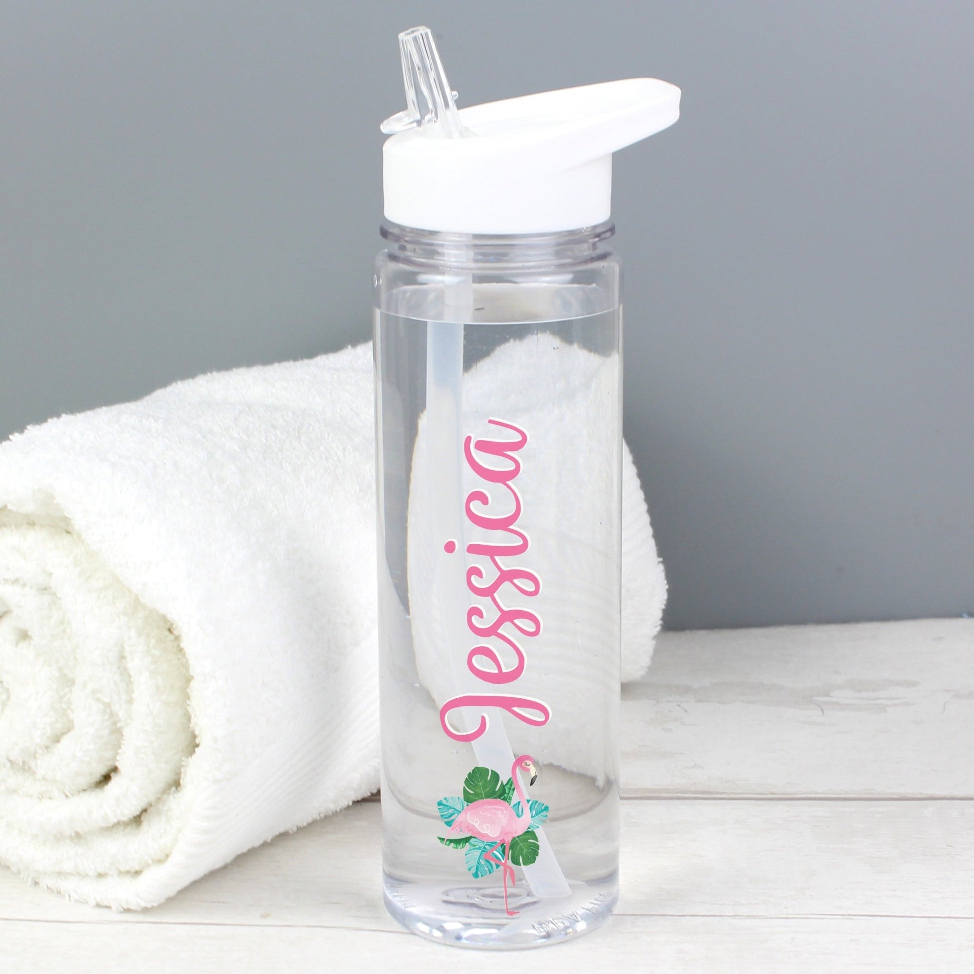 Personalised Flamingo Water Bottle - Inspired Creative Gifts