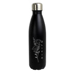 Personalised Floral Black Metal Insulated Drinks Bottle | Inspired Creative Gifts