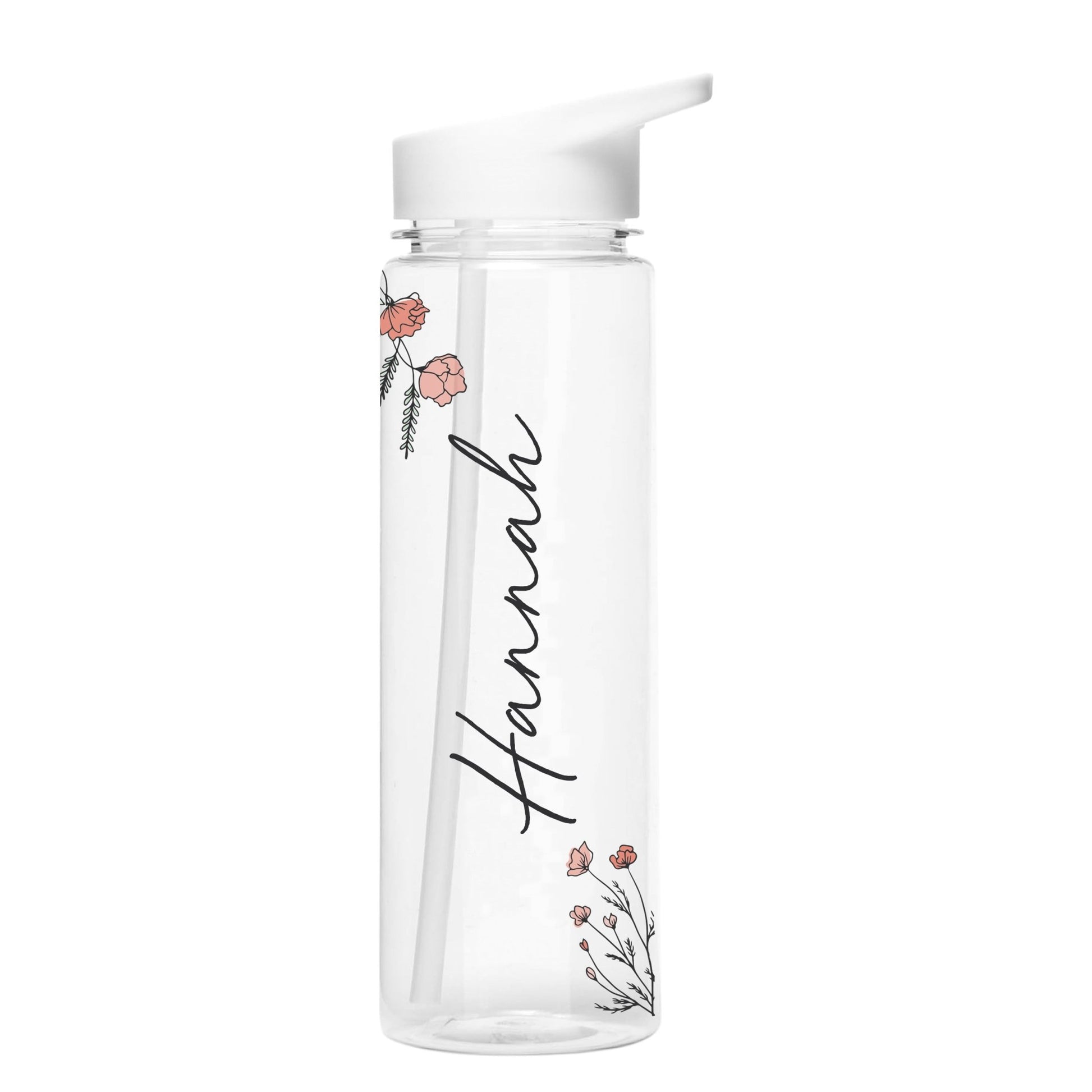 Personalised Floral Name Only Water Bottle | Inspired Creative Gifts