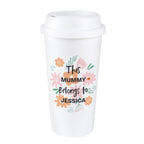 Personalised Floral Travel Mug | Inspired Creative Gifts | UK Supplier