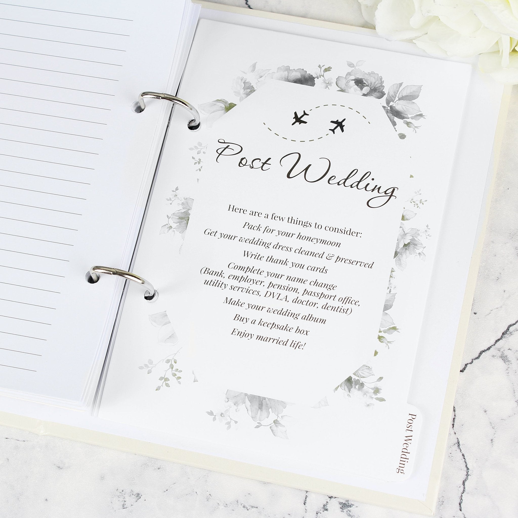 Personalised Floral Watercolour Wedding Planner | Inspired Creative Gifts | UK Supplier