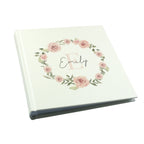 Personalised Floral Wreath Square Photo Album | Inspired Creative Gifts | UK Supplier
