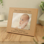 Personalised Formal 5x7 Landscape Oak Finish Photo Frame | Inspired Creative Gifts | UK Supplier