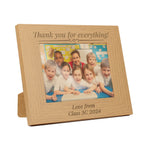Personalised Formal 5x7 Landscape Oak Finish Photo Frame | Inspired Creative Gifts | UK Supplier