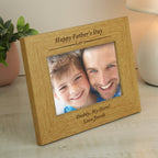 Personalised Formal 6x4 Landscape Oak Finish Photo Frame | Inspired Creative Gifts | UK Supplier
