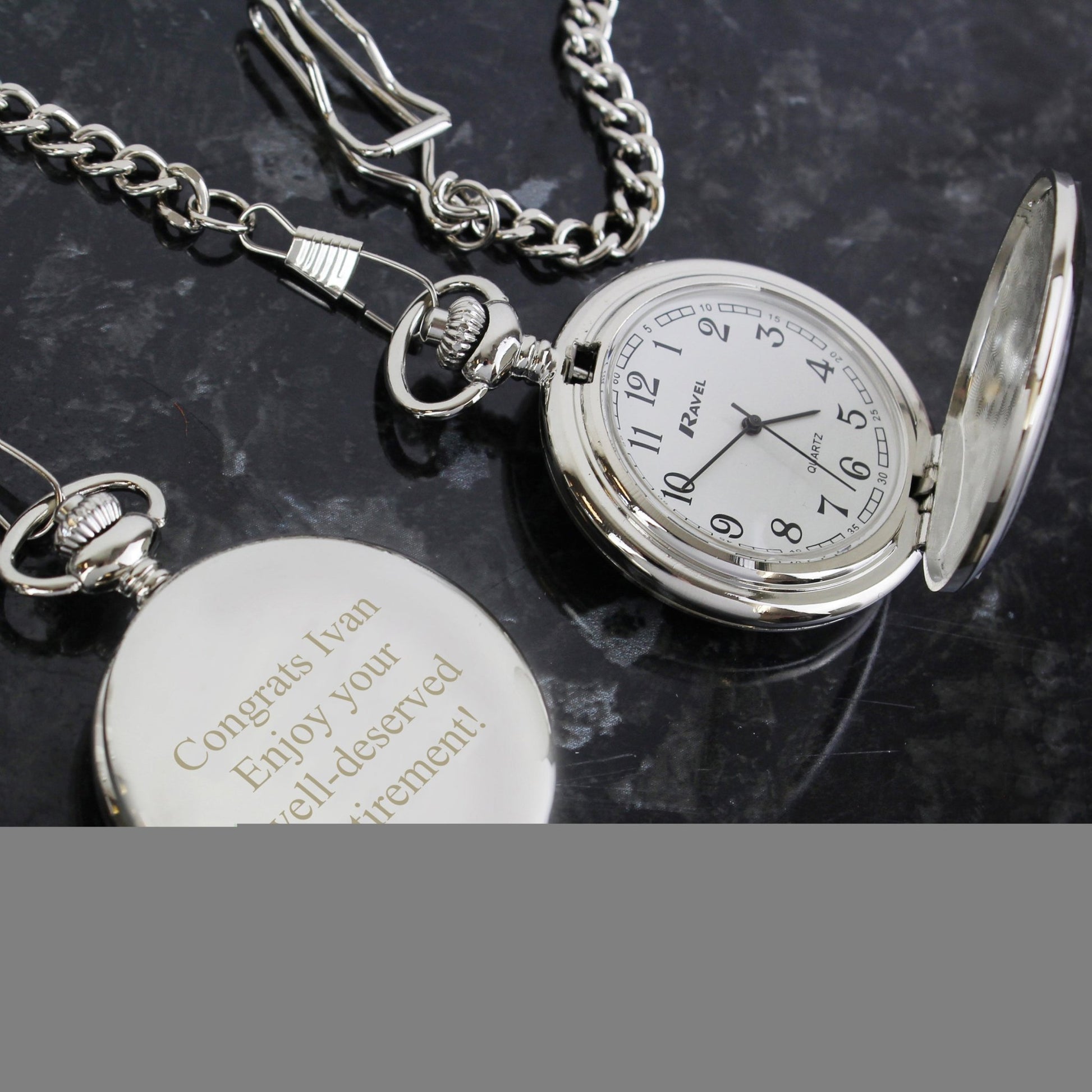 Personalised Formal Pocket Fob Watch | Inspired Creative Gifts | UK Supplier