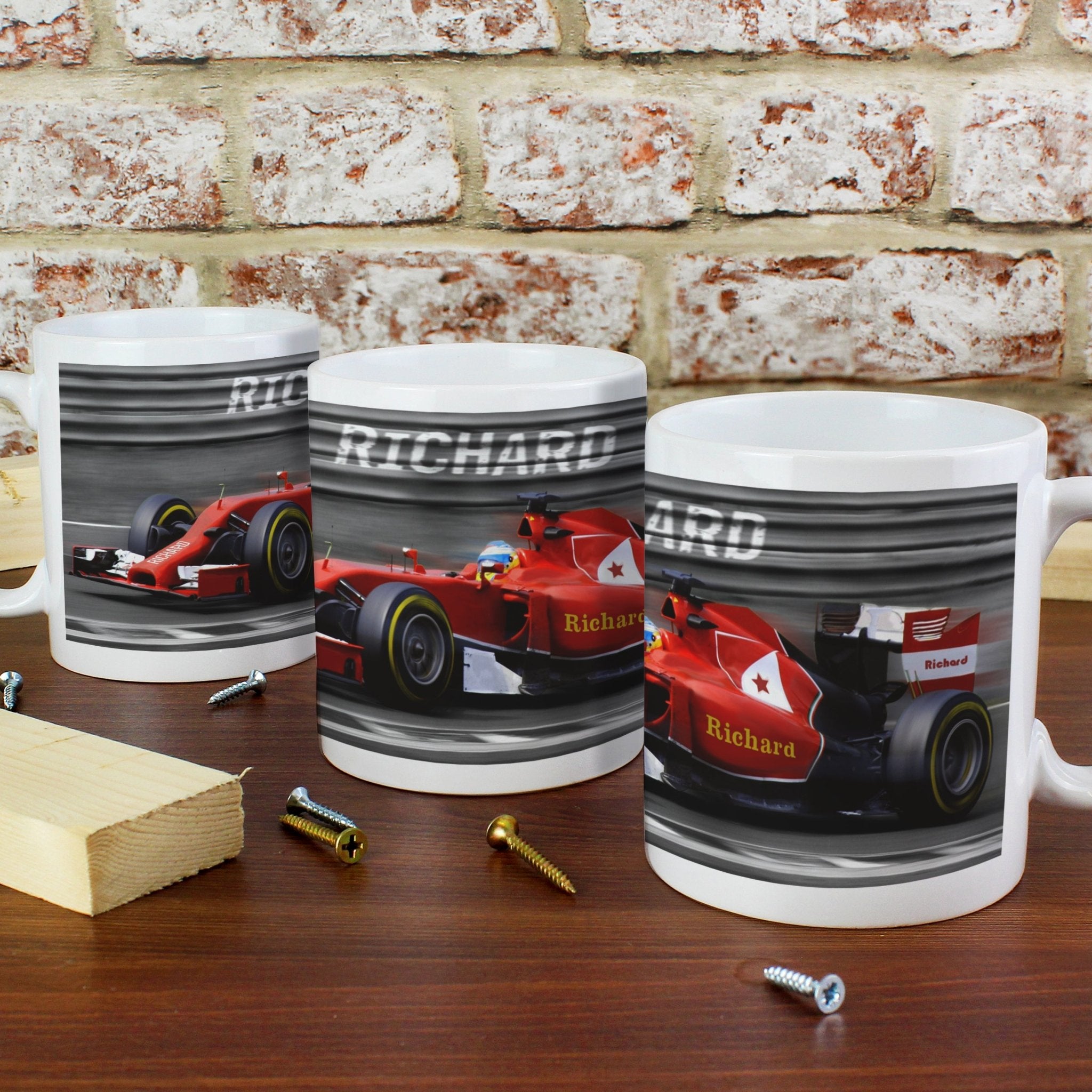 Personalised Formula 1 Mug | Inspired Creative Gifts | UK Supplier
