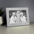 Personalised Free Text 5 x 7 Landscape Silver Photo Frame | Inspired Creative Gifts | UK Supplier