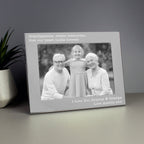 Personalised Free Text 5 x 7 Landscape Silver Photo Frame | Inspired Creative Gifts | UK Supplier