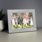 Personalised Free Text 5 x 7 Landscape Silver Photo Frame | Inspired Creative Gifts | UK Supplier