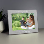 Personalised Free Text 5 x 7 Silver Photo Frame | Inspired Creative Gifts | UK Supplier