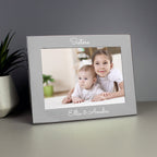 Personalised Free Text 5 x 7 Silver Photo Frame | Inspired Creative Gifts | UK Supplier