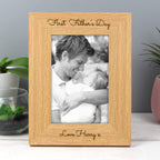 Personalised Free Text 6x4 Portrait Wooden Photo Frame | Inspired Creative Gifts | UK Supplier