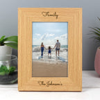 Personalised Free Text 6x4 Portrait Wooden Photo Frame | Inspired Creative Gifts | UK Supplier