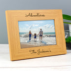 Personalised Free Text 6x4 Wooden Photo Frame | Inspired Creative Gifts | UK Supplier