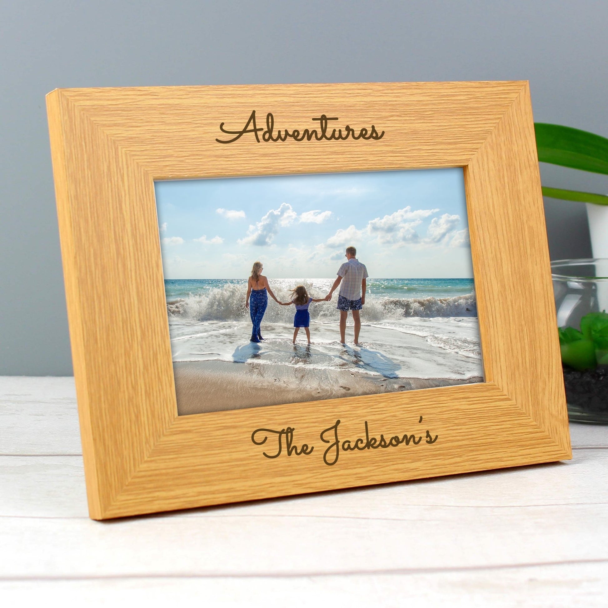Personalised Free Text 6x4 Wooden Photo Frame | Inspired Creative Gifts | UK Supplier