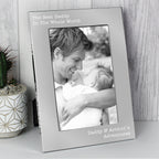 Personalised Free Text 7 x 5 Silver Photo Frame | Inspired Creative Gifts | UK Supplier