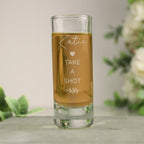 Personalised Free Text Botanical Shot Glass | Inspired Creative Gifts | UK Supplier