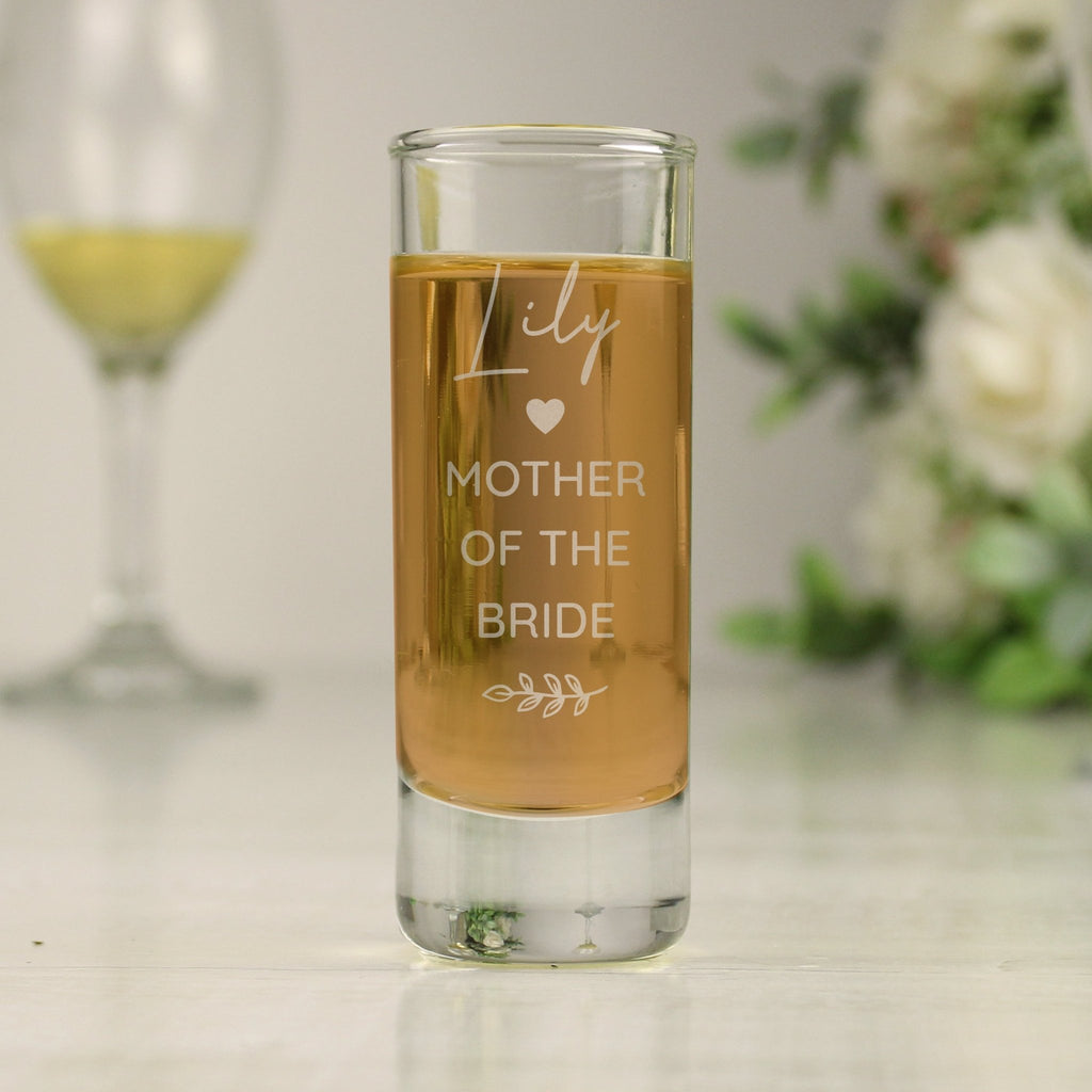 Personalised Free Text Botanical Shot Glass | Inspired Creative Gifts | UK Supplier