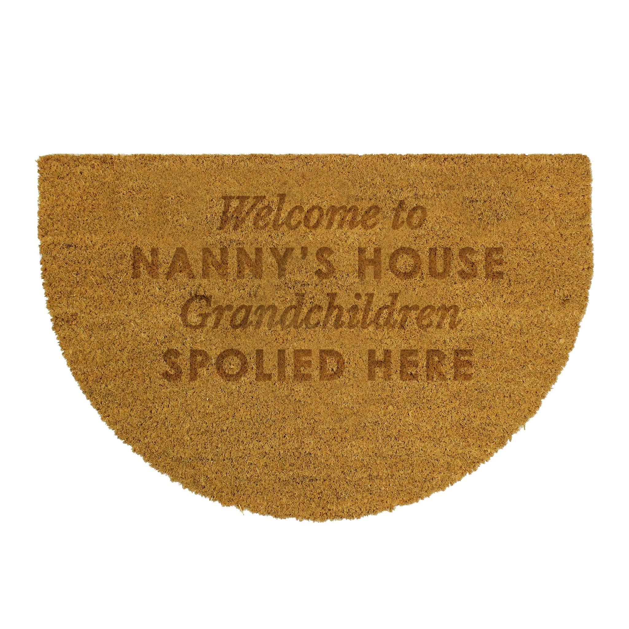 Personalised Free Text Half Moon Indoor Doormat | Inspired Creative Gifts | UK Supplier
