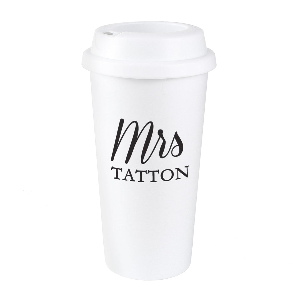 Personalised Free Text Insulated Reusable Eco Travel Cup | Inspired Creative Gifts | UK Supplier