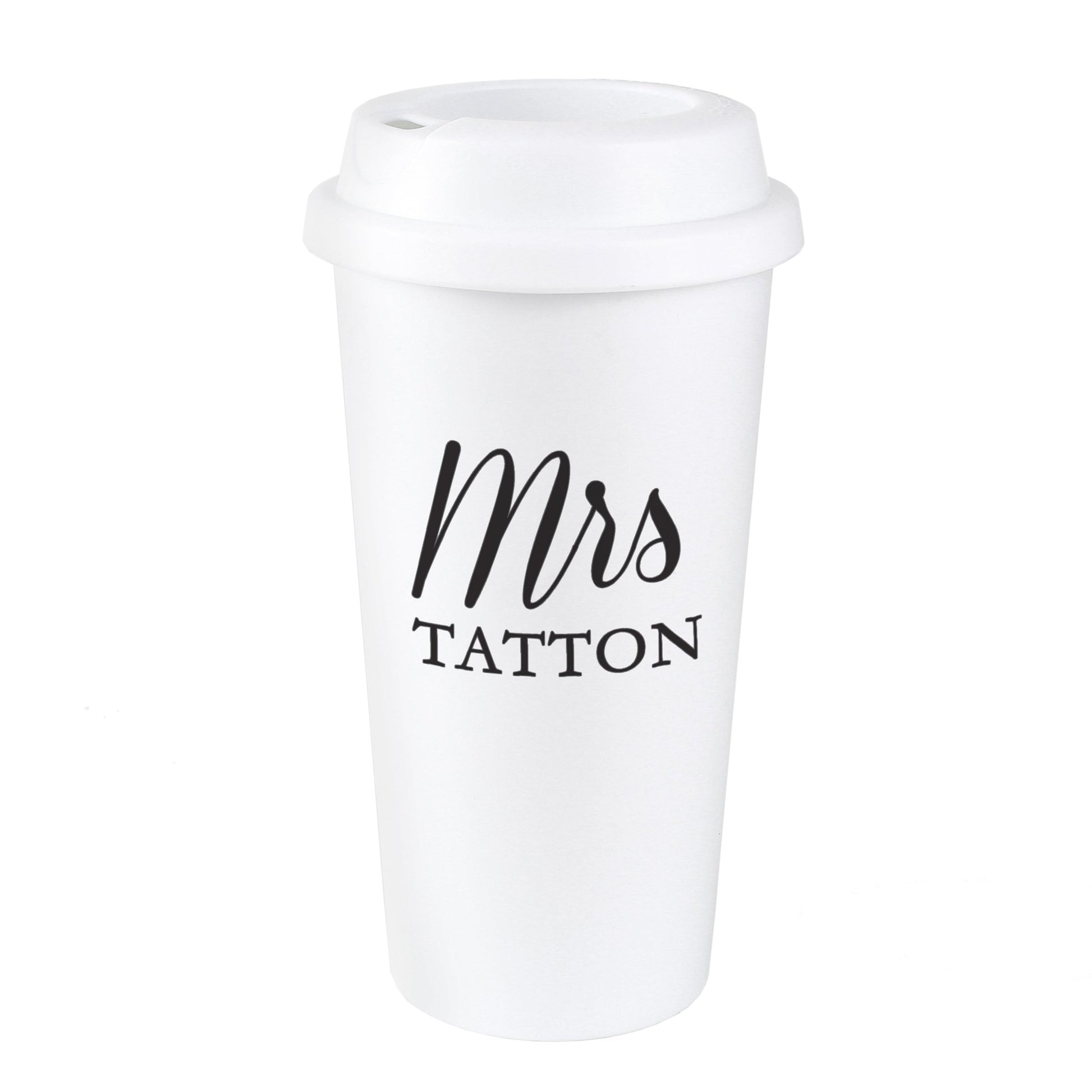 Personalised Free Text Insulated Reusable Eco Travel Cup | Inspired Creative Gifts