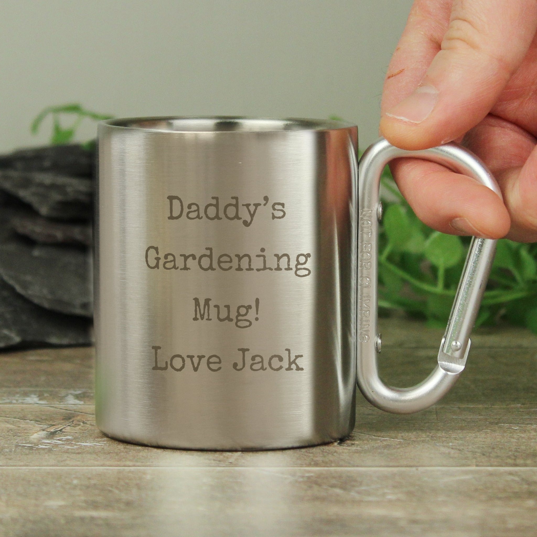 Personalised Free Text Metal Mug | Inspired Creative Gifts | UK Supplier