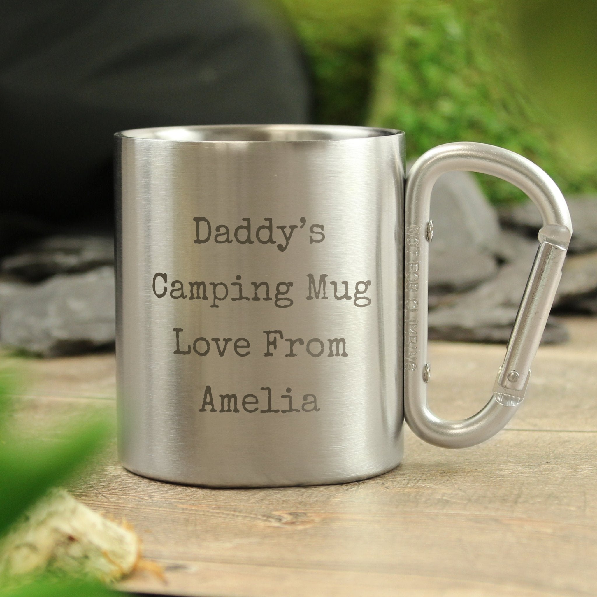 Personalised Free Text Metal Mug | Inspired Creative Gifts | UK Supplier
