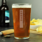 Personalised Free Text Pint Glass | Inspired Creative Gifts | UK Supplier
