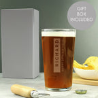 Personalised Free Text Pint Glass | Inspired Creative Gifts | UK Supplier