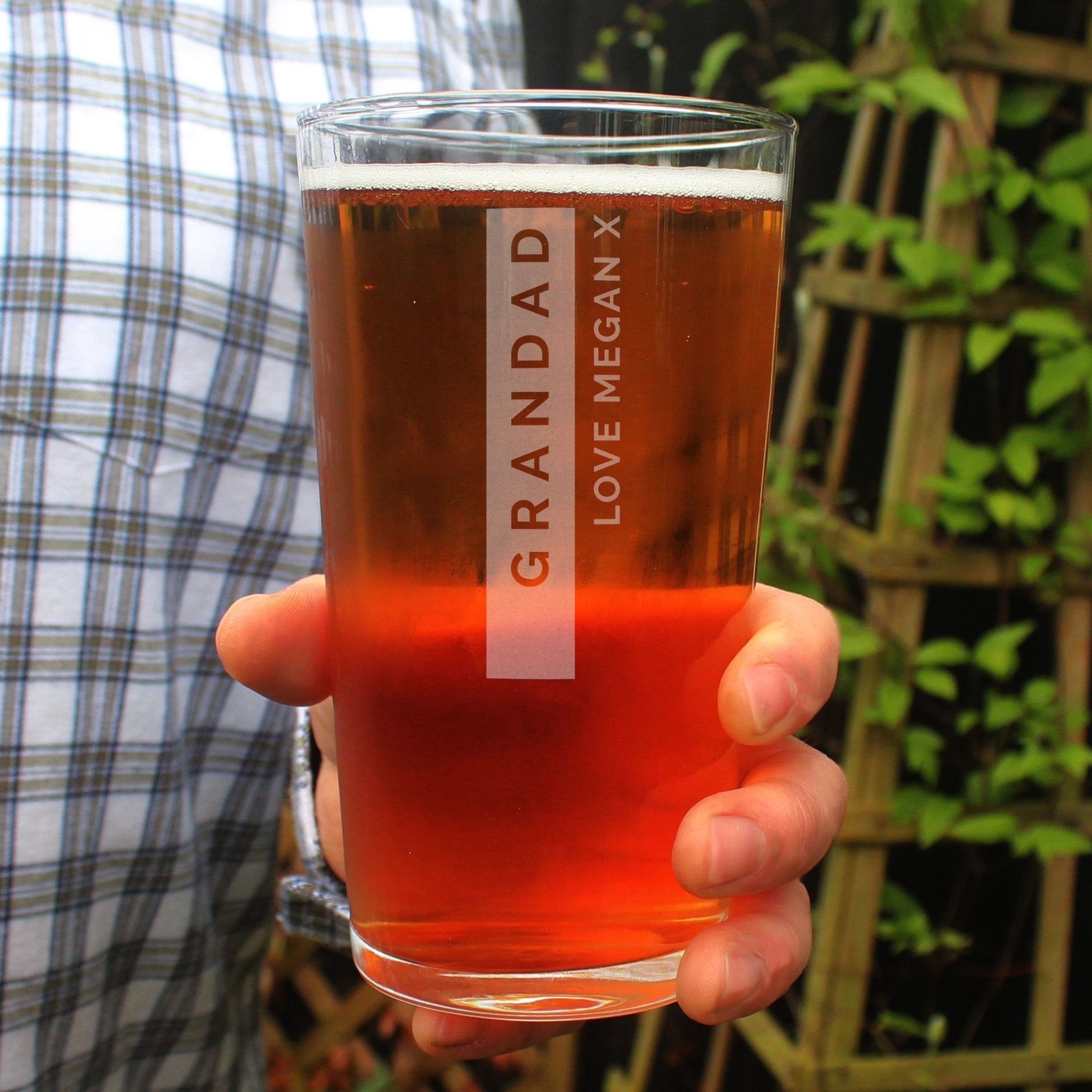 Personalised Free Text Pint Glass | Inspired Creative Gifts | UK Supplier