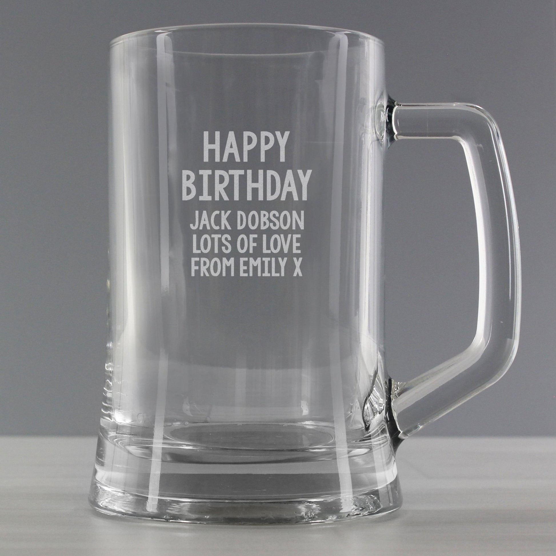 Personalised Free Text Pint Stern Tankard | Inspired Creative Gifts | UK Supplier