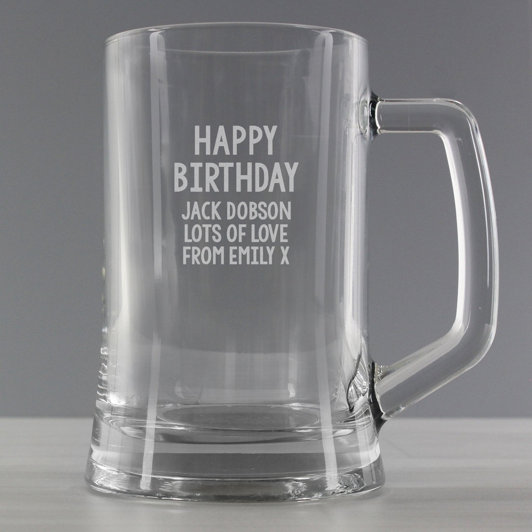 Personalised Free Text Pint Stern Tankard | Inspired Creative Gifts | UK Supplier
